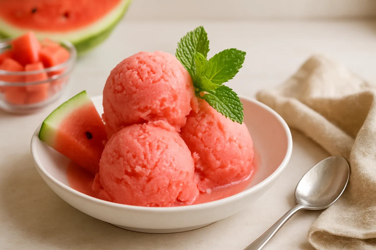 Easy Frozen Watermelon Ice Cream Recipe Without Ice Cream Maker