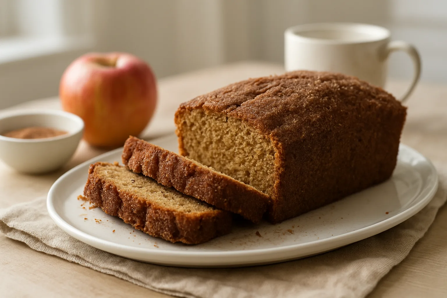 Apple Cider Donut Loaf — Cinnamon Loaf for Fall Mornings